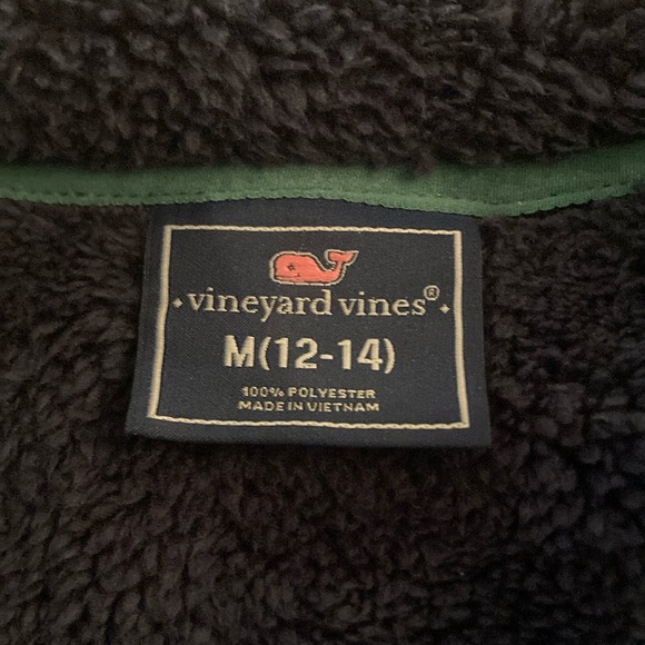 Navy Blue Fleece Vest with Teal Trim NWT size medium Vineyard Vines - Picture 3 of 5